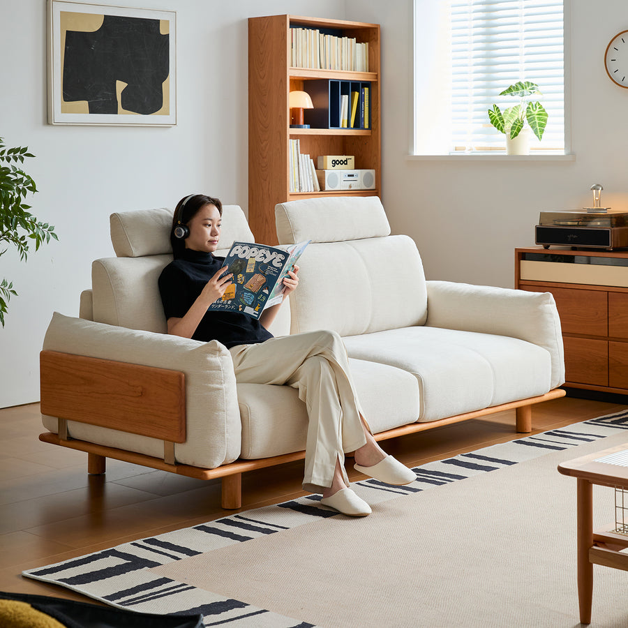 Scandinavian mixed weave fabric 3 seater sofa bessen size charts.