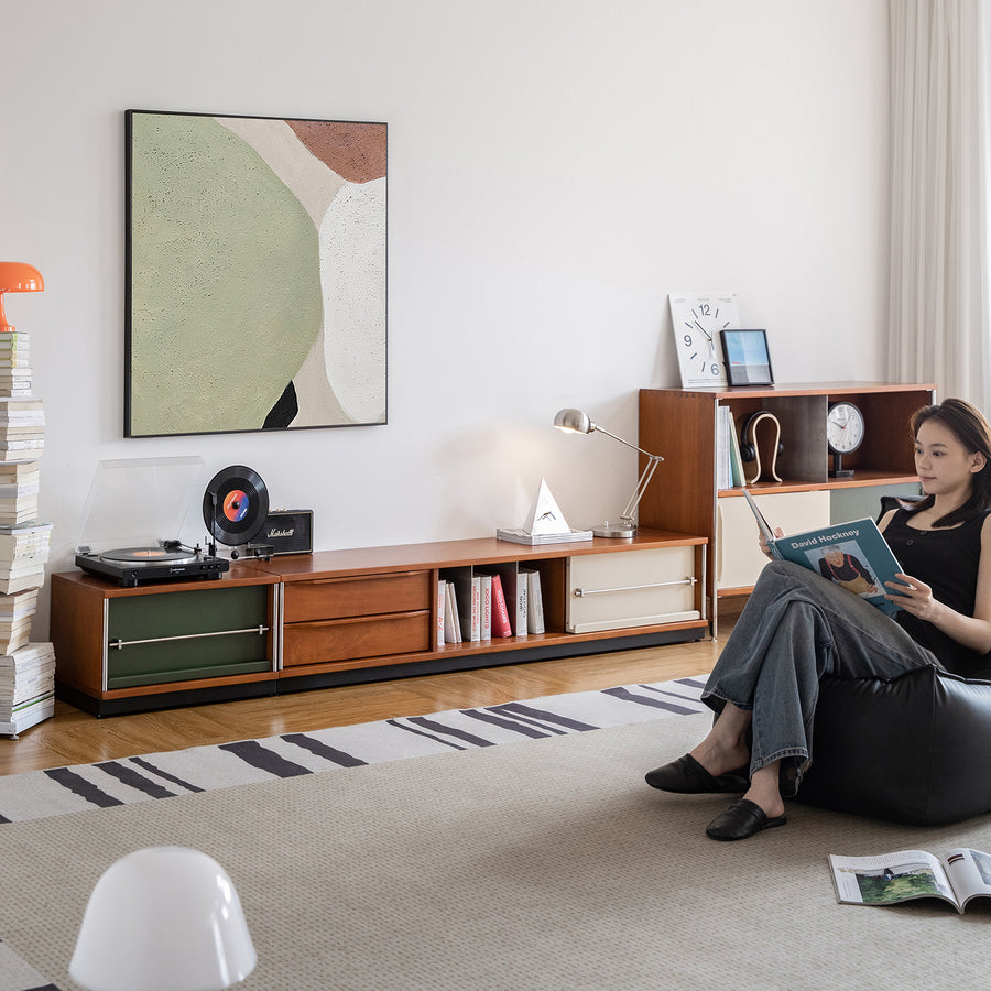 Vintage boxwood modular tv console silver wing size charts.