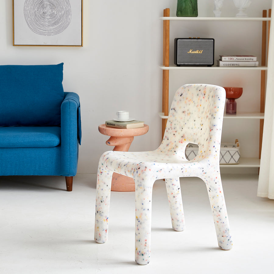 Modern plastic dining chair poky primary product view.