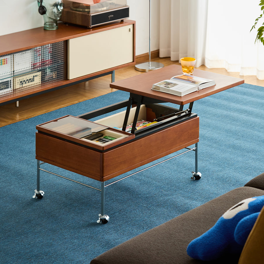 Vintage boxwood coffee table pinecone primary product view.