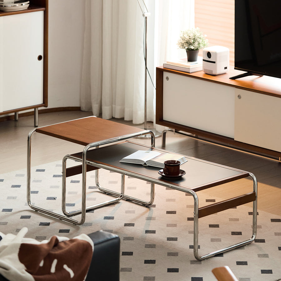 Vintage boxwood sintered stone coffee table set rio primary product view.